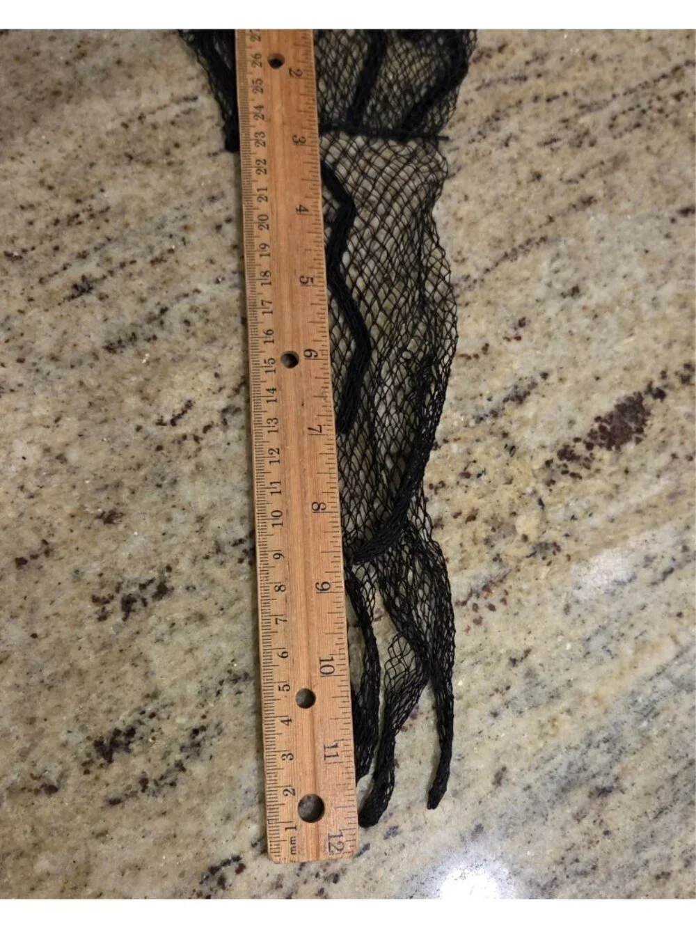 Vintage Womens Size L/XL Black Net Formal 12